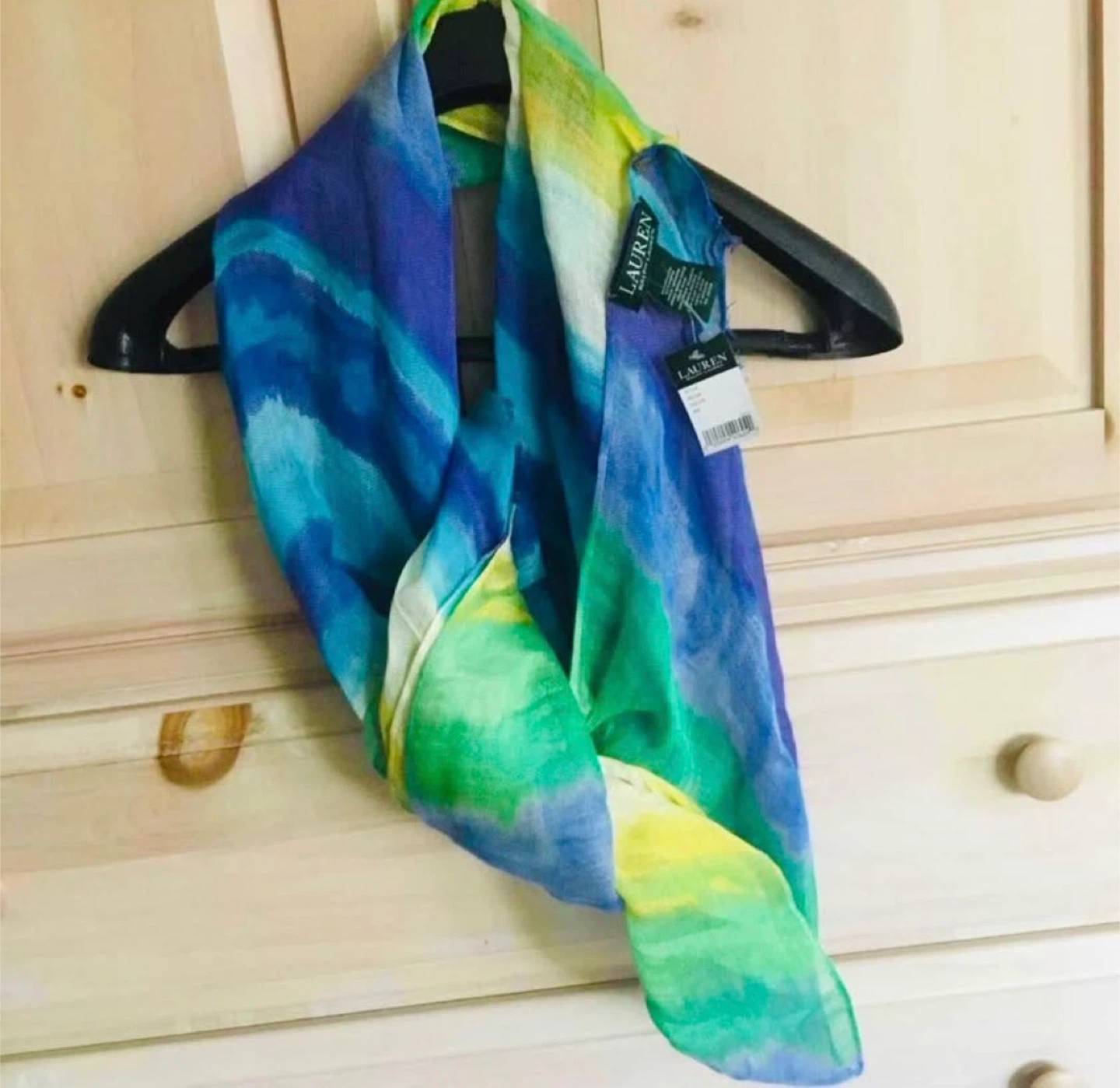 BNWT Ralph Lauren Watercolor Scarf