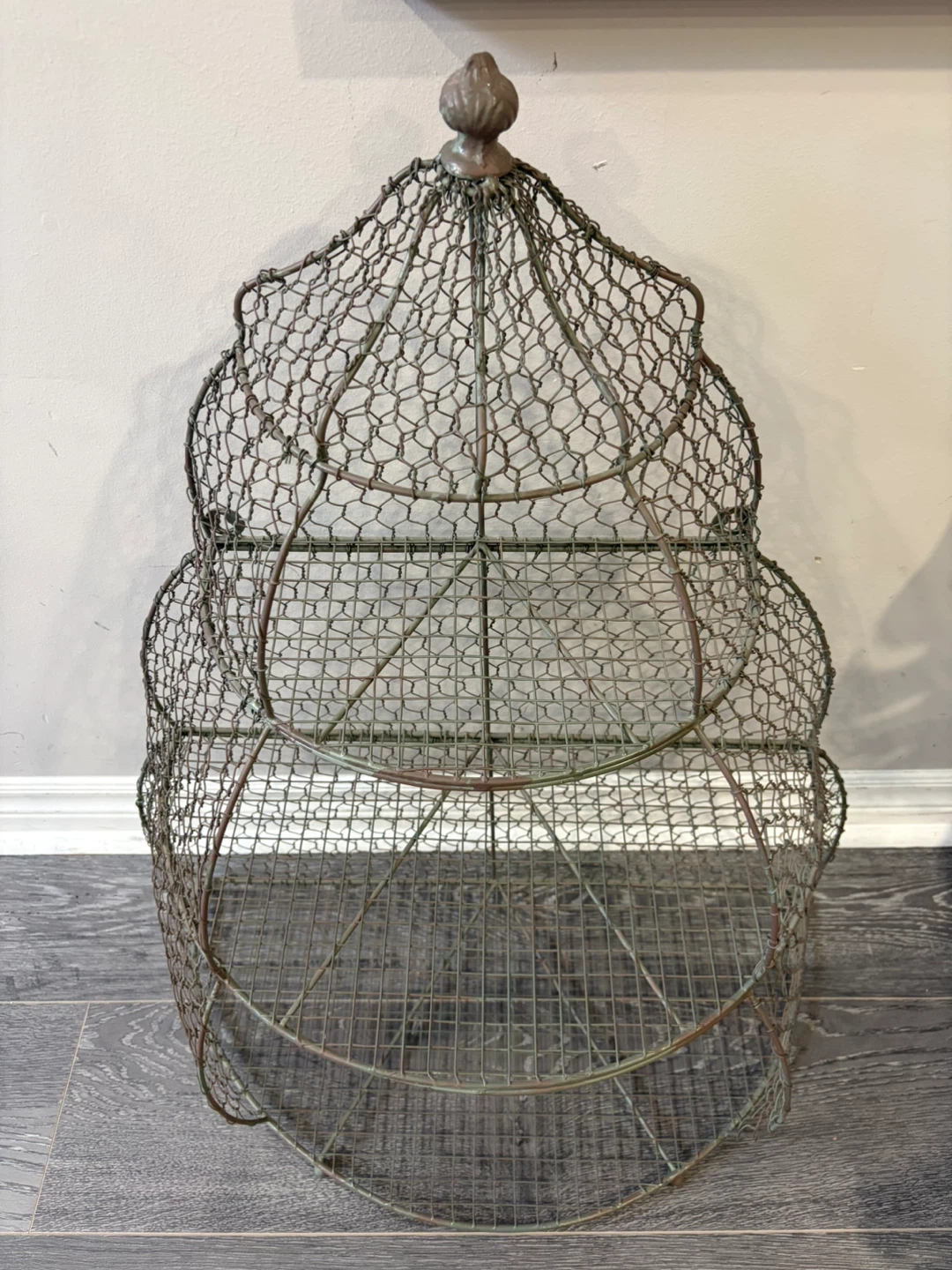 Pottery Barn Farmhouse Wire Tiered Display Shelf - photo 3