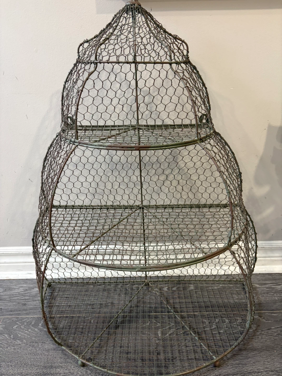 Pottery Barn Farmhouse Wire Tiered Display Shelf - photo 2