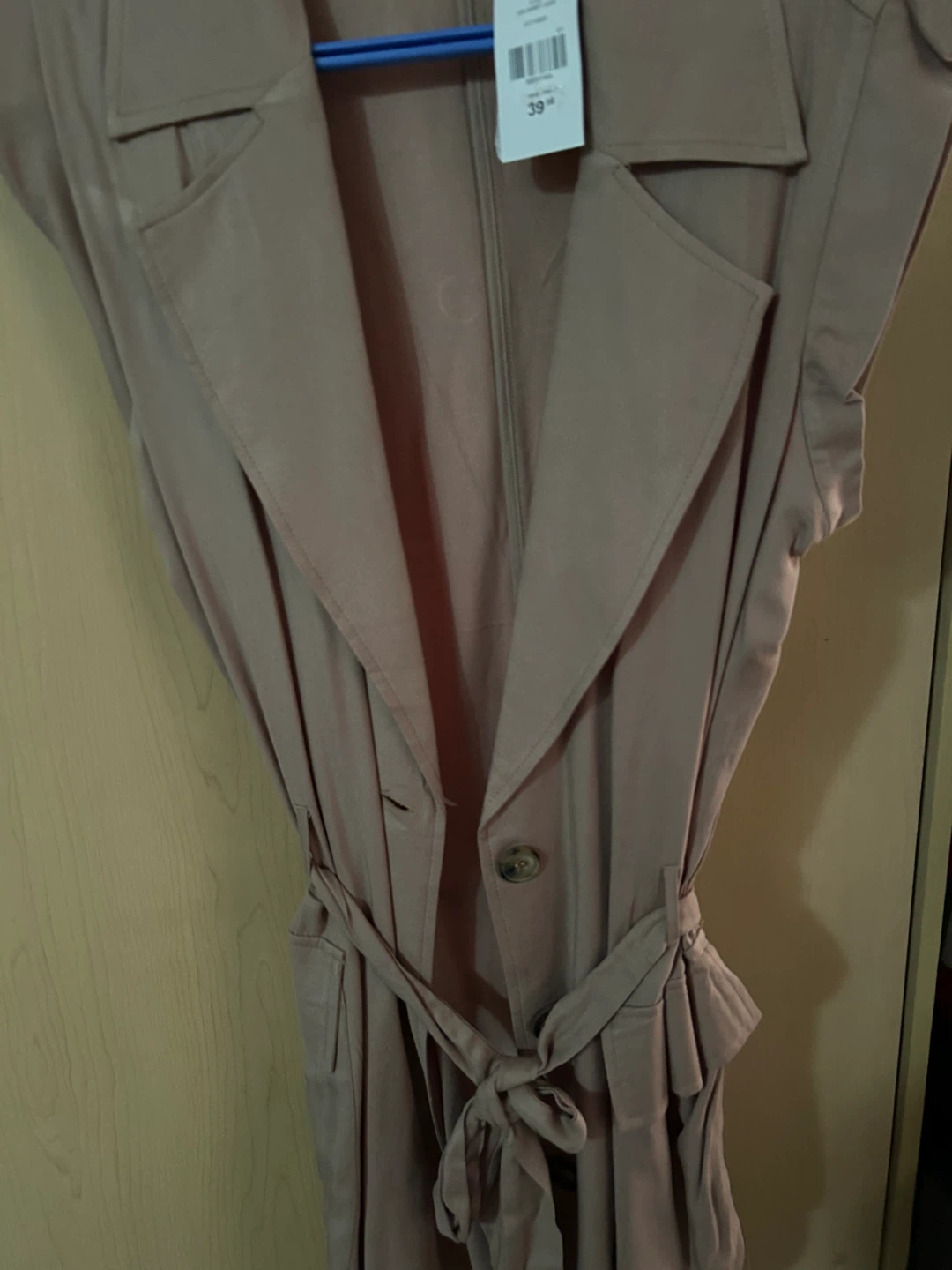 Sleeveless Trench Dress - Size Medium