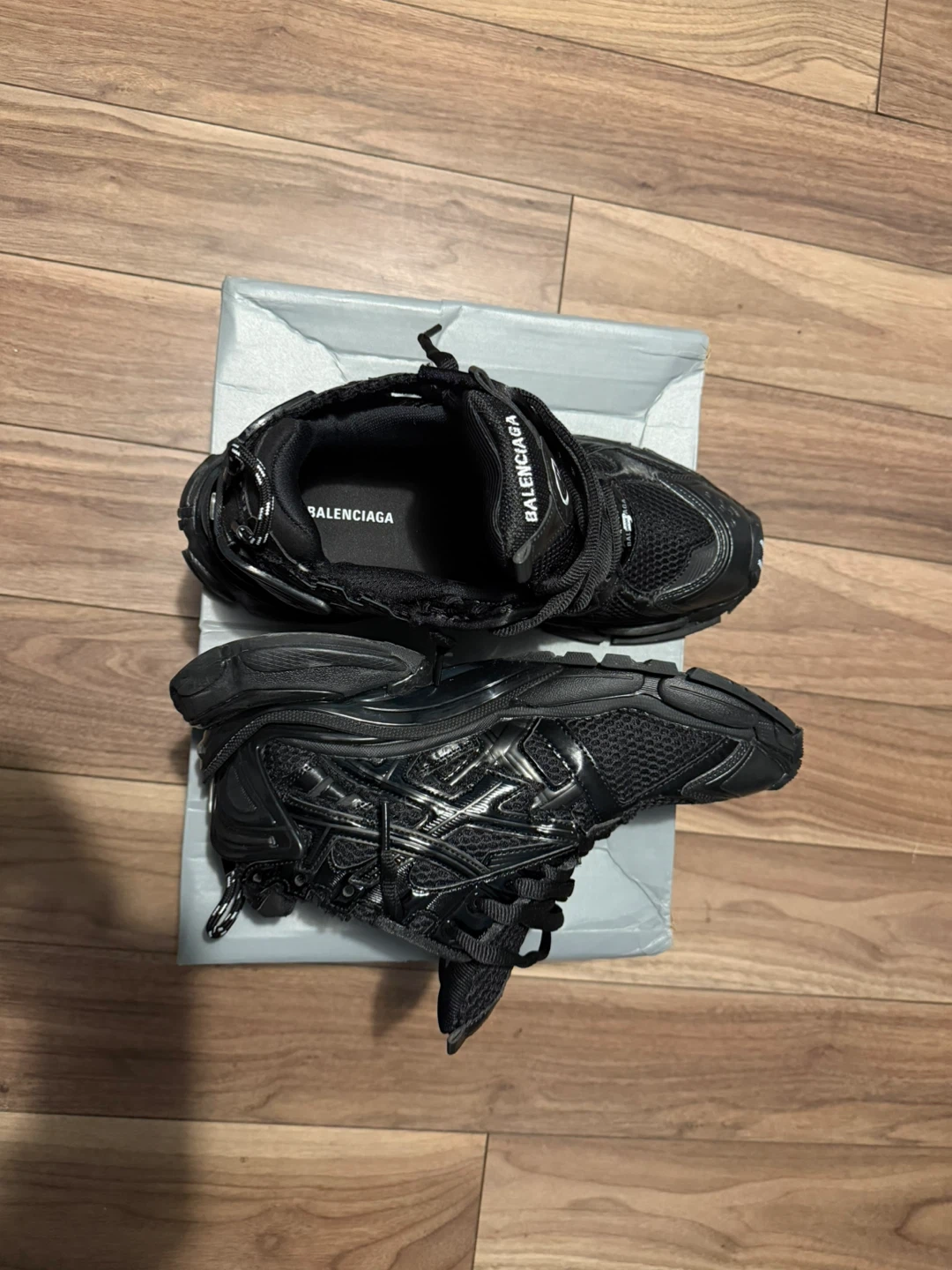 Balenciaga All Black Runner Sneakers - photo 2