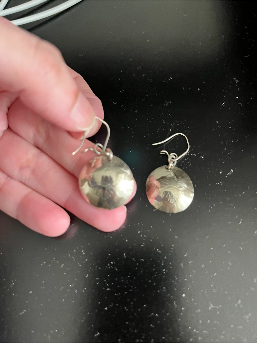 Silver earrings - photo 2