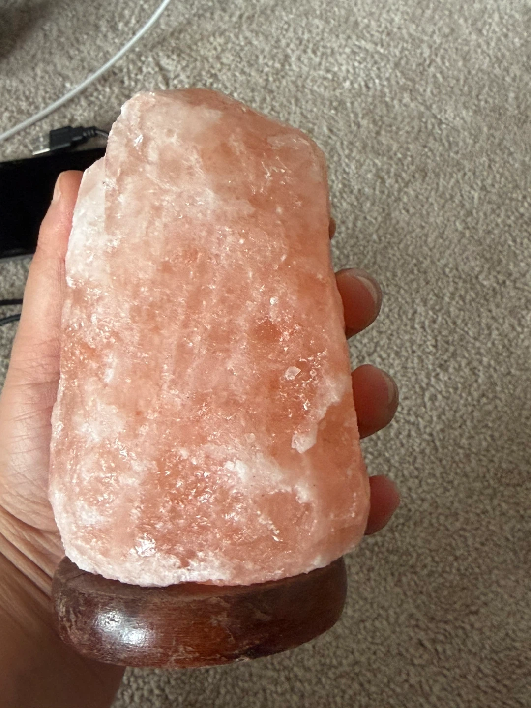Himalayan Salt Lamp with USB Cord - photo 3