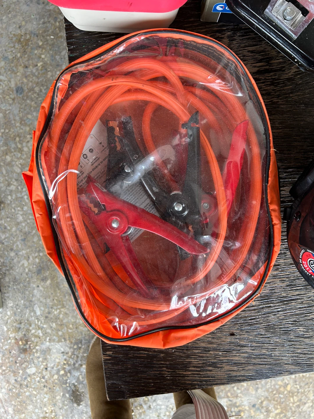 Set of Jumper Cables in Carrying Bag
