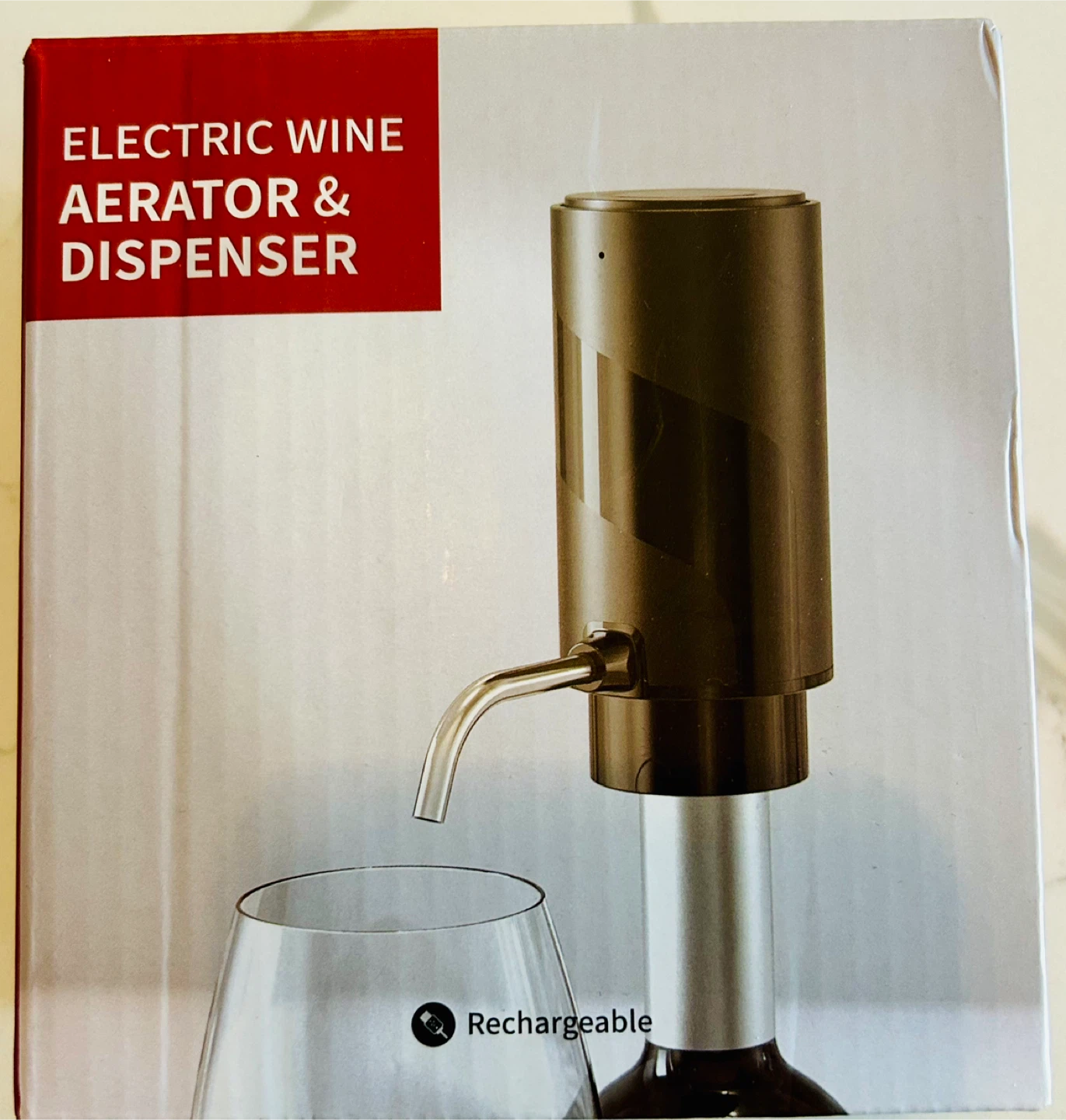 Electric Wine Aerator & Dispenser - Rechargeable