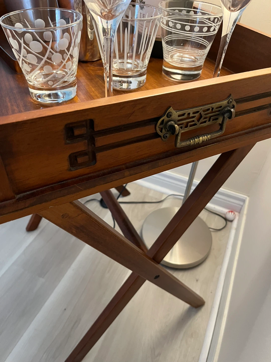Bar Cart Set with Ice Bucket, Shaker, and Glasses - photo 4