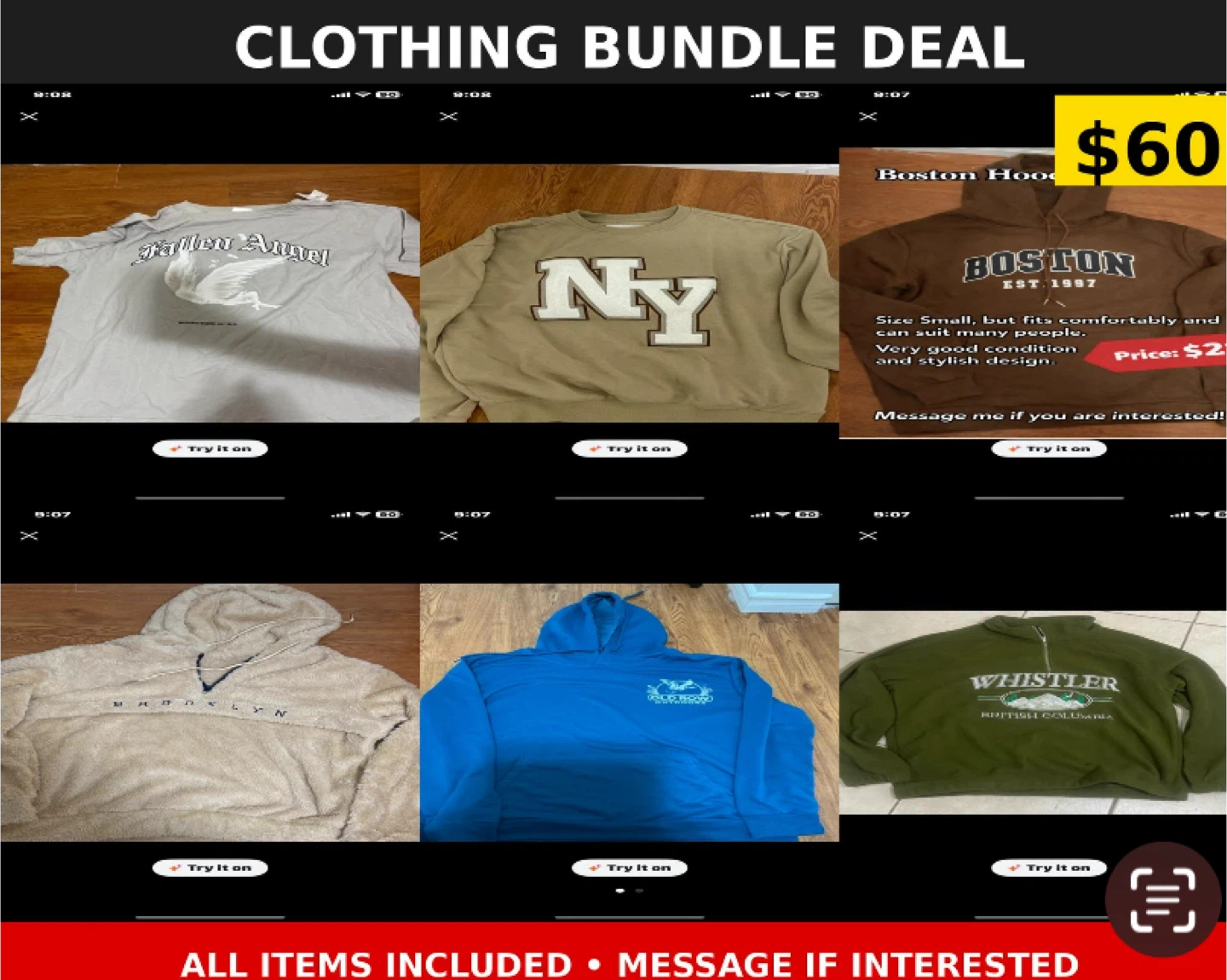 Clothing Bundle Deal - 6 Items