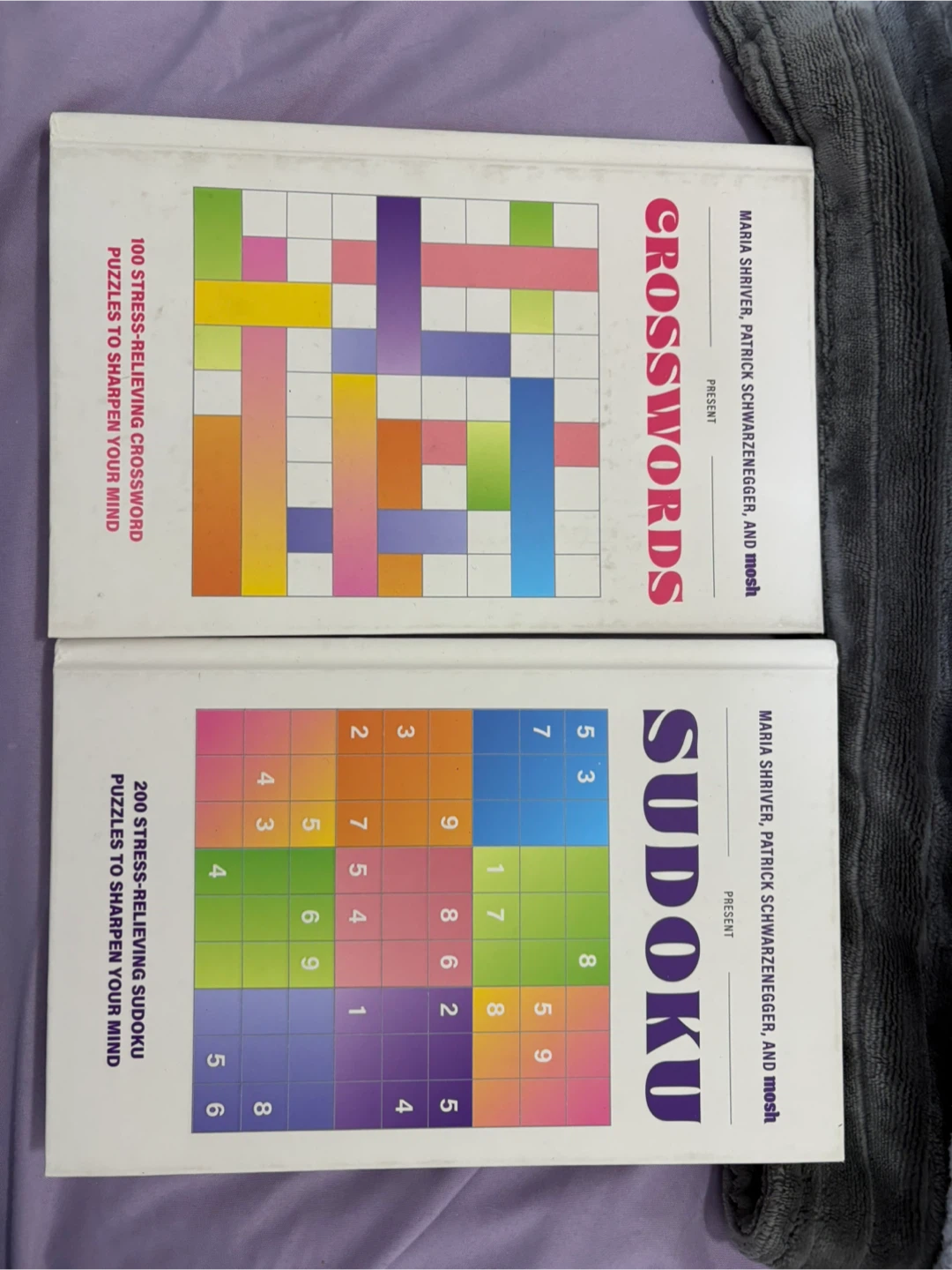 brand new hardcover puzzle books - Sudoku and Crossword