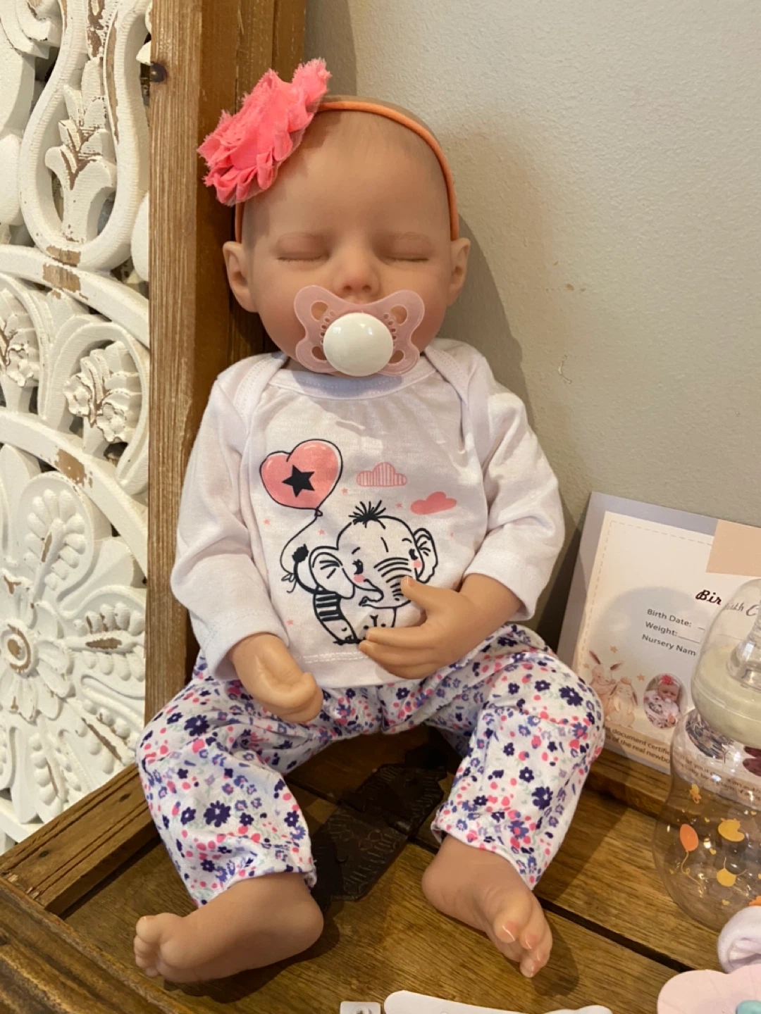 New Reborn Doll 17” Full Vinyl Body - photo 2