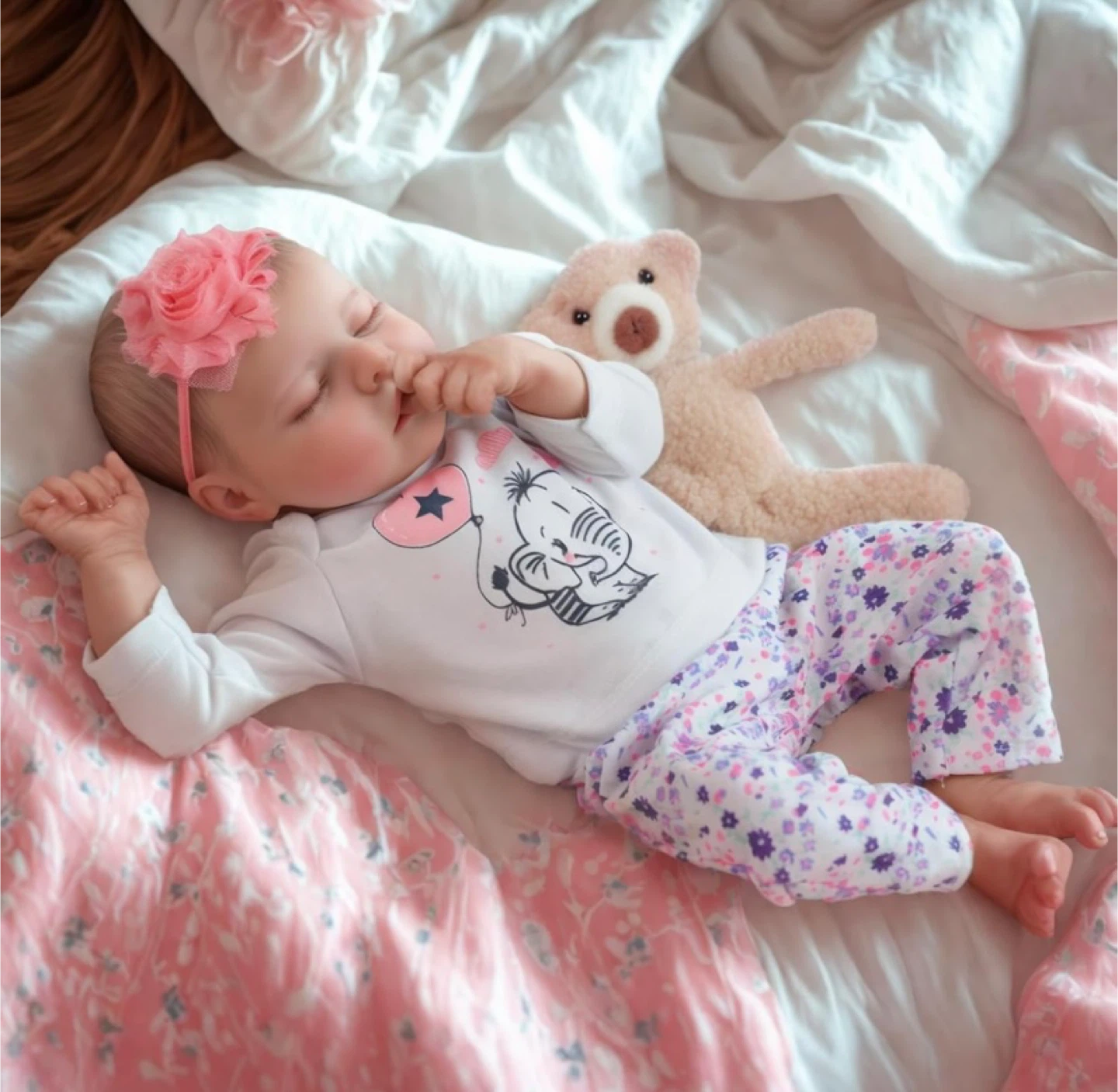 New Reborn Doll 17” Full Vinyl Body - photo 5