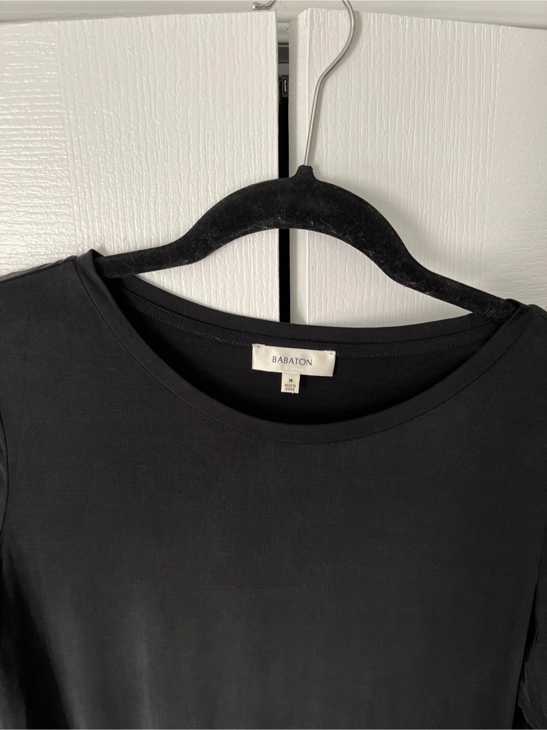 Babaton black dress size medium silky cupro blend - photo 2