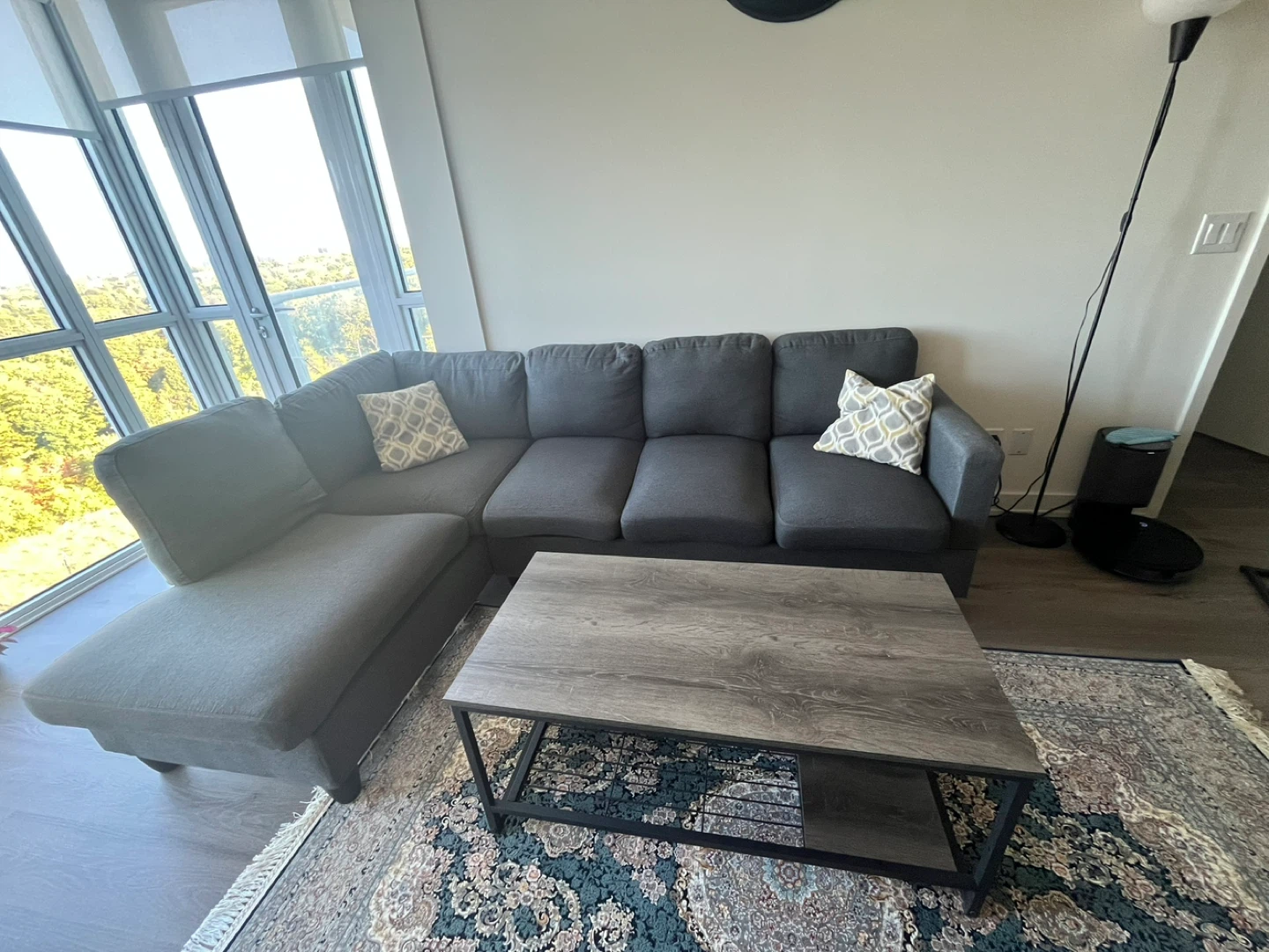 Dark Grey Sectional Sofa - photo 2