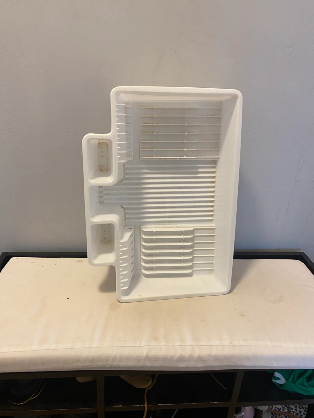 White Dish Drying Rack Tray