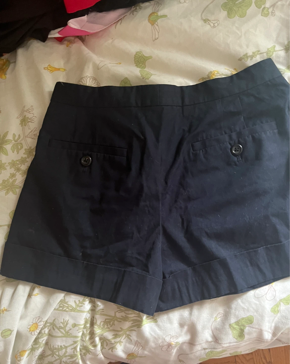 Marc Jacobs Navy Blue Pleated Shorts Size 2 - photo 3