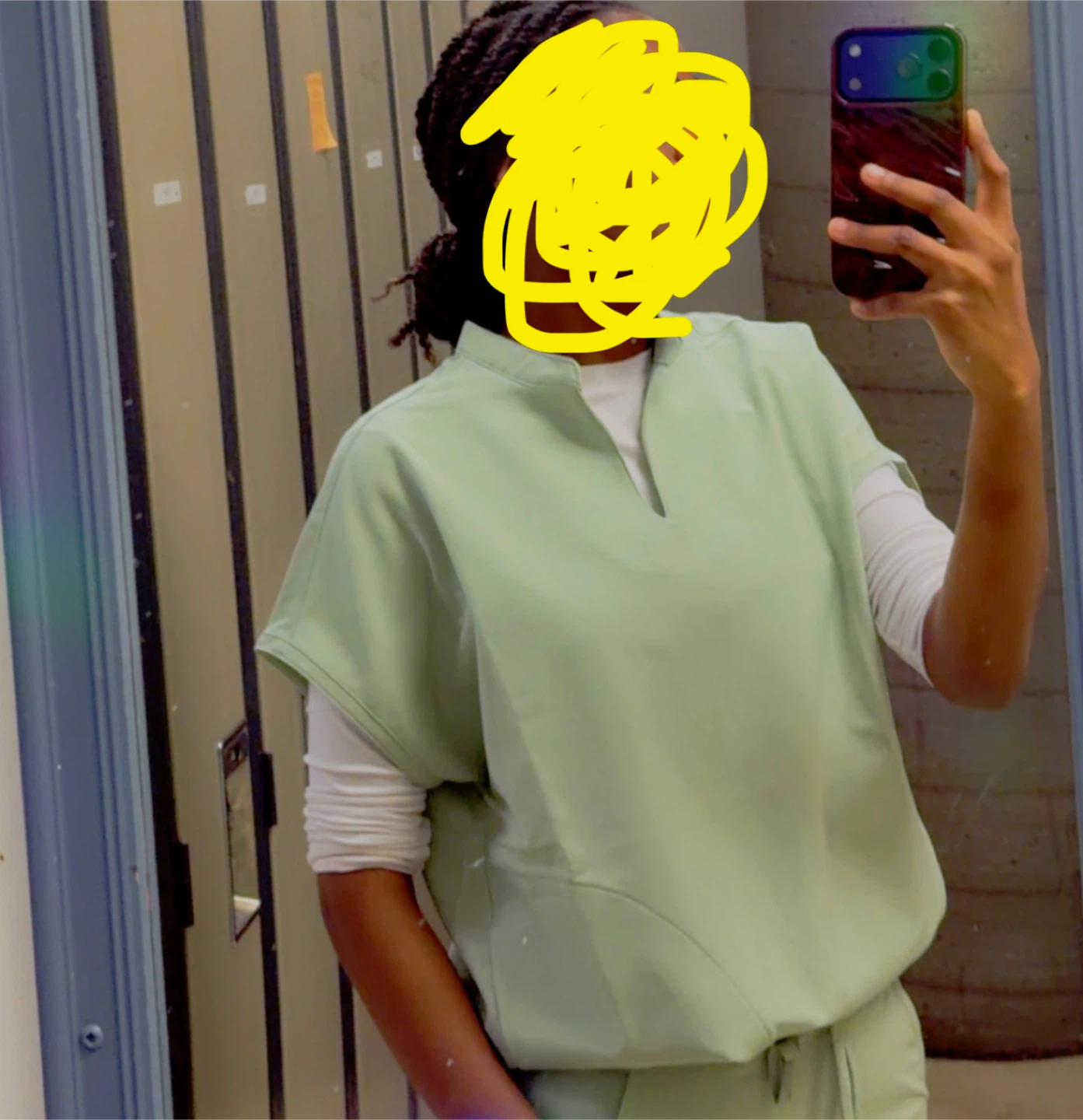 Light Green Scrub top