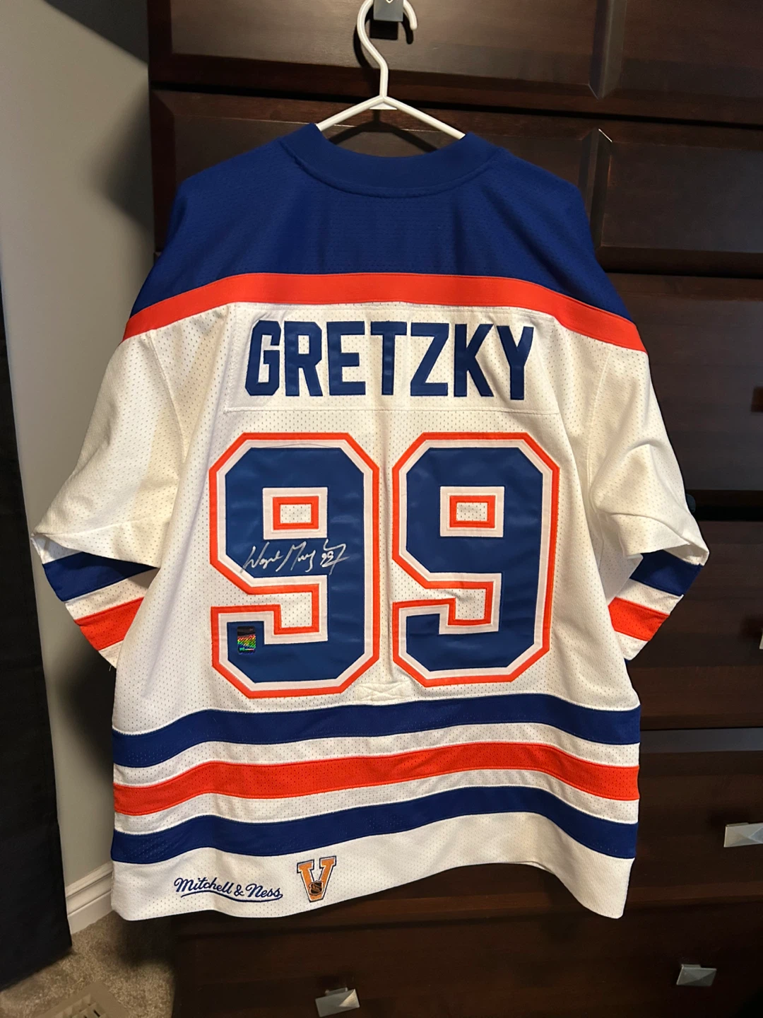 Oilers Gretzky Signed Hockey Jersey - photo 2