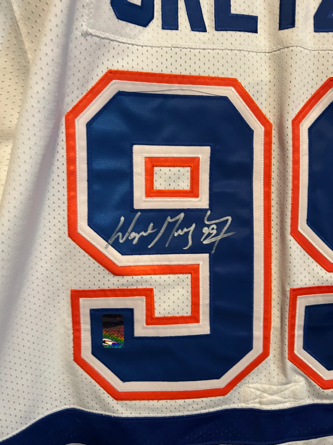 Oilers Gretzky Signed Hockey Jersey - photo 3