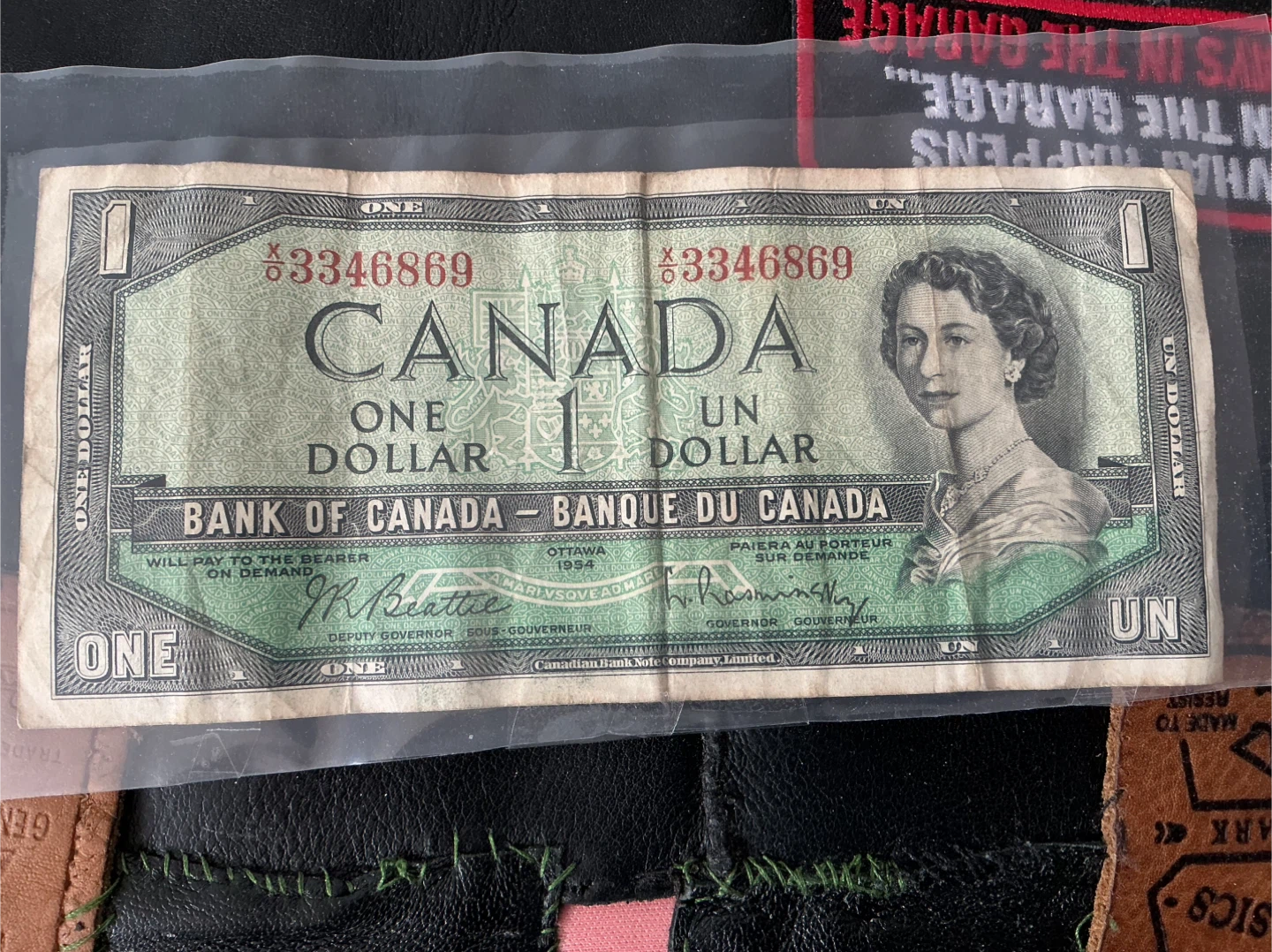 Antique 1954 Queen Elizabeth II Canada Banknote