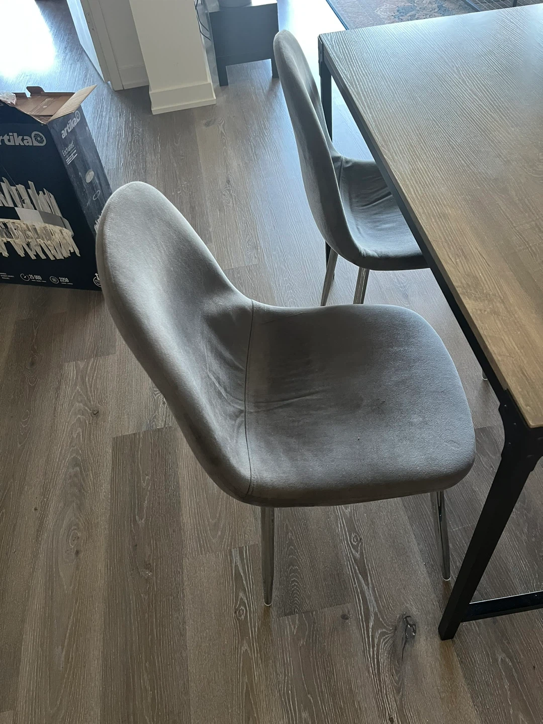 Grey Dining Chairs (Set of 4) - photo 2