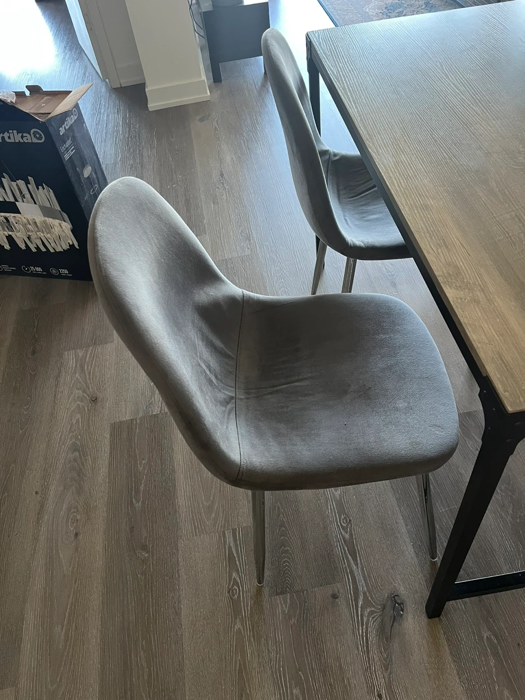 Grey Dining Chairs (Set of 4) - photo 3