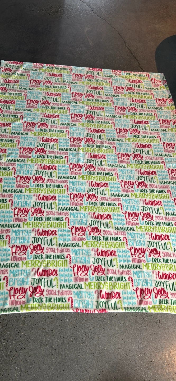 Christmas Holiday plush blanket