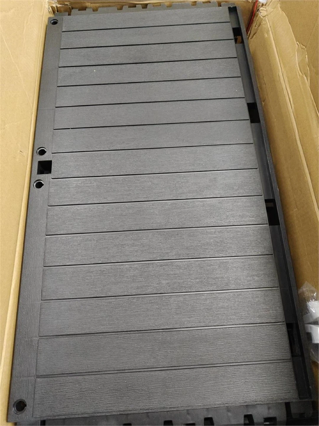 46.8" Outdoor Storage Deck Box Bench Cabinet - Black - photo 5