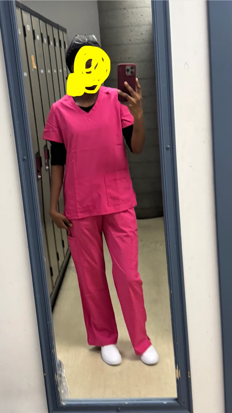 Pink Scrub Set - photo 2