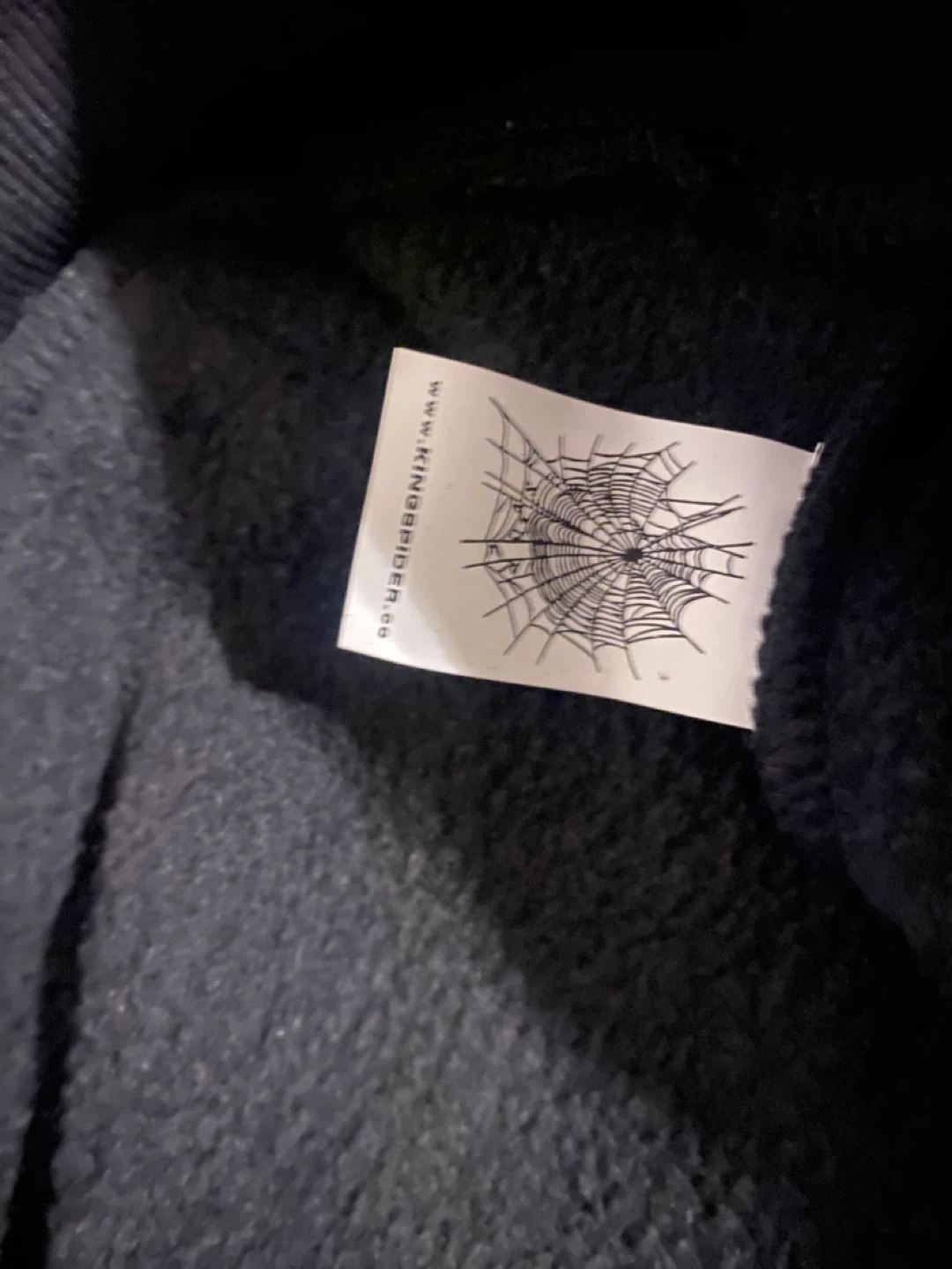 Sp5der Worldwide OG Rhinestone V2 Web Hoodie Size M - photo 3