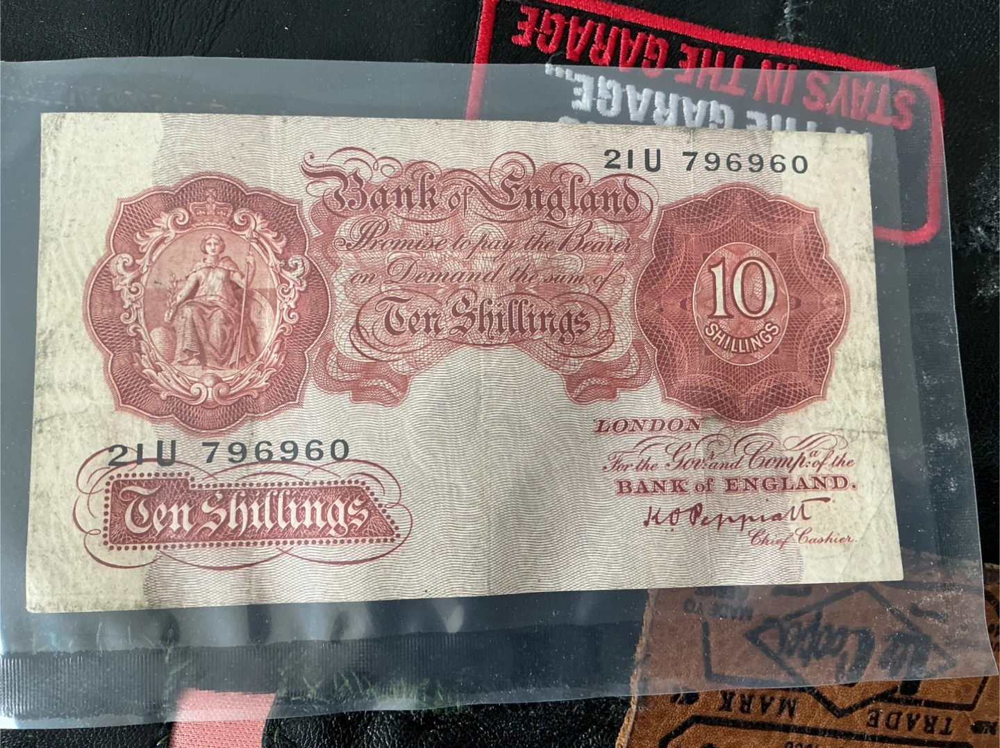 Antique WW2 British United Kingdom Great Britain banknote
