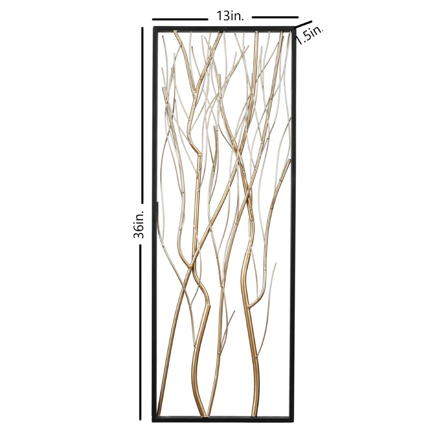 Set of 2 Metal Branch Wall Art Decor - photo 4