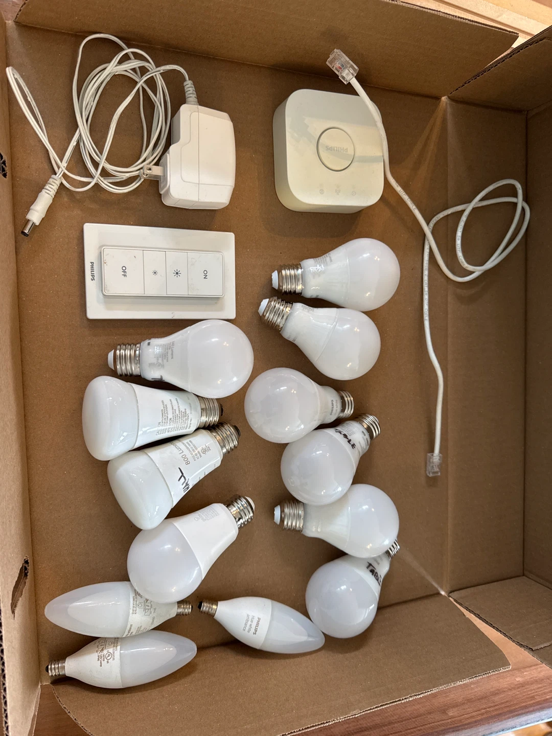 Philips Hue Smart Light Starter Kit with Hub and Bulbs