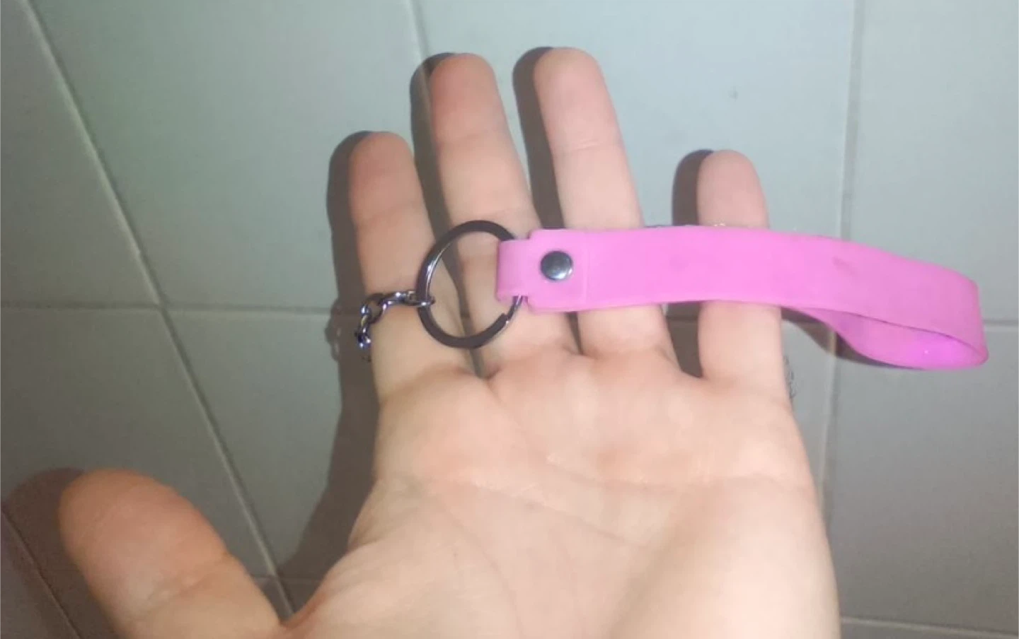 Pink Rainbow Keychain - photo 2