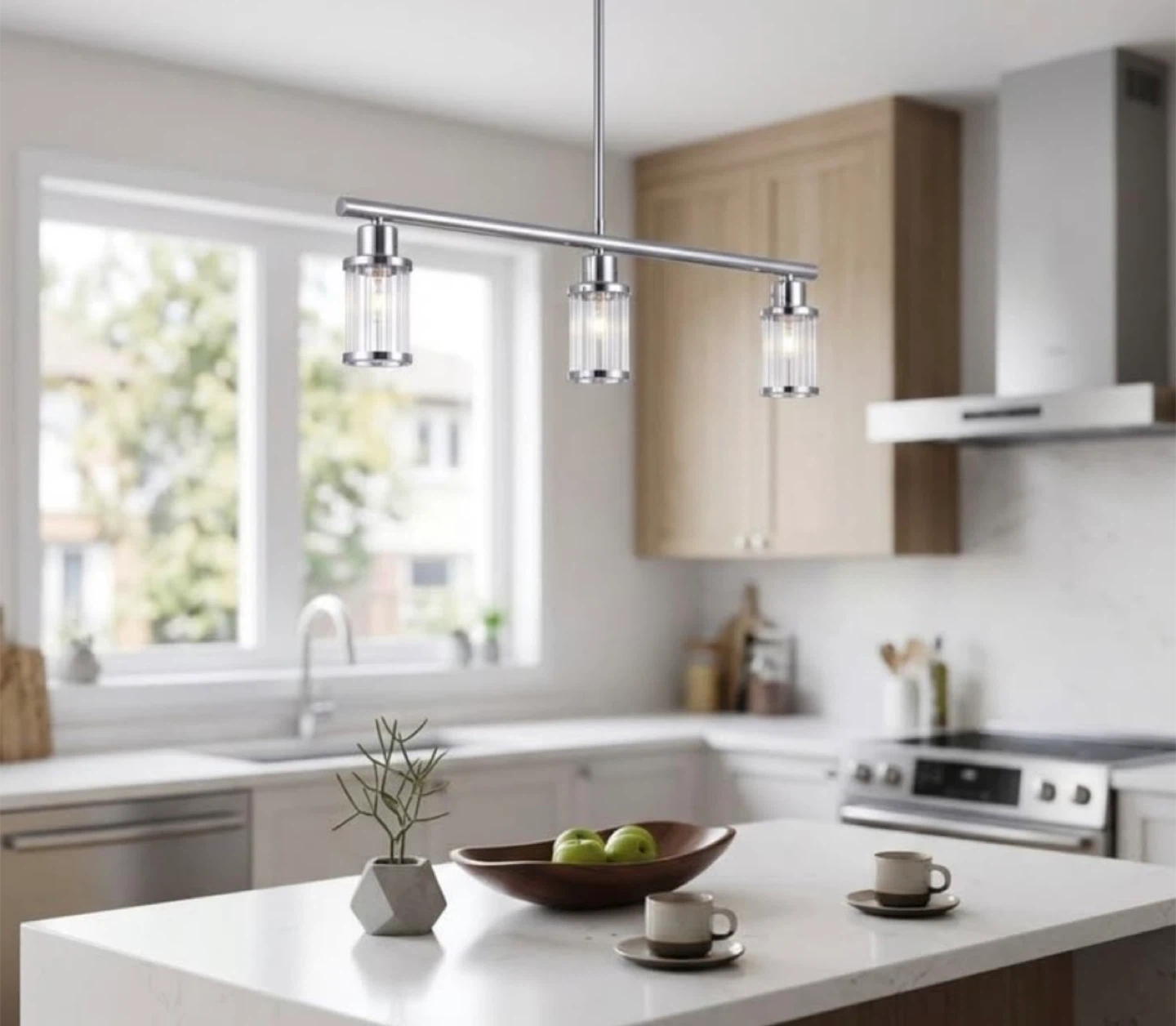 Canarm Ellis Chrome 3-Light Pendant Light-Brand New - photo 2