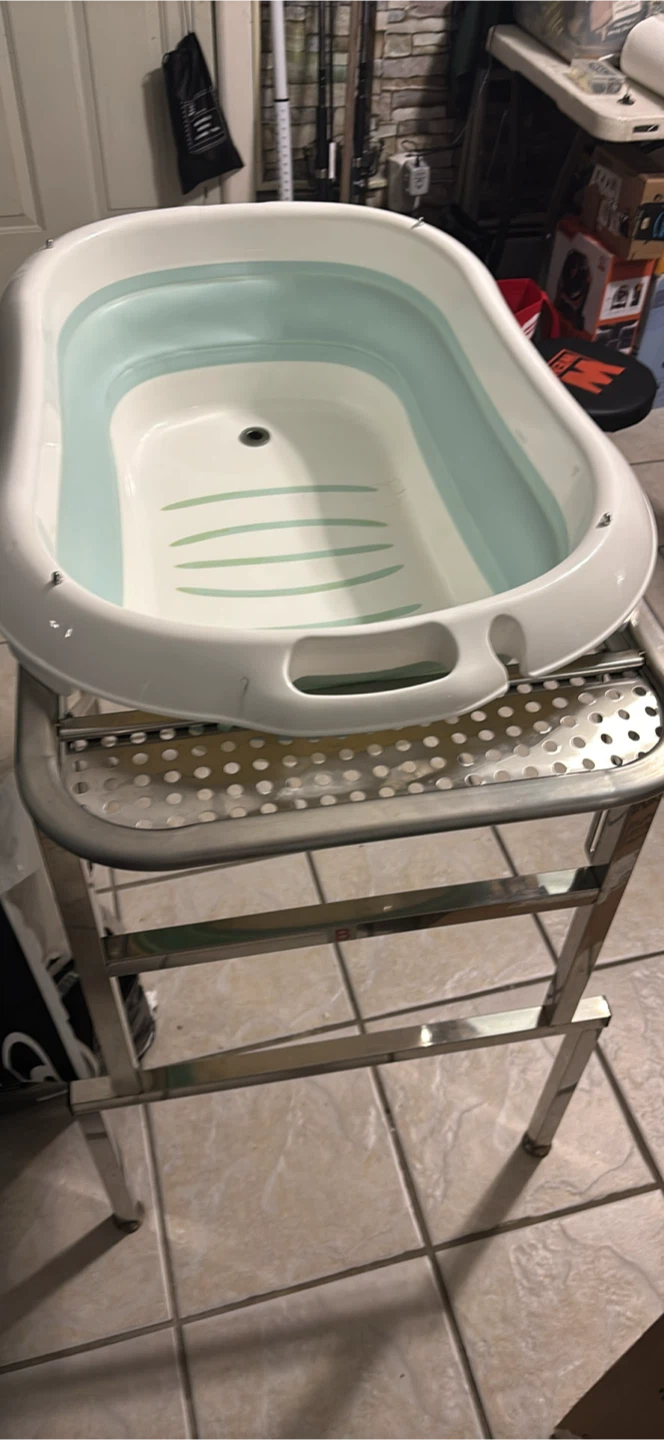 Collapsible Baby Bathtub with Stand - photo 4