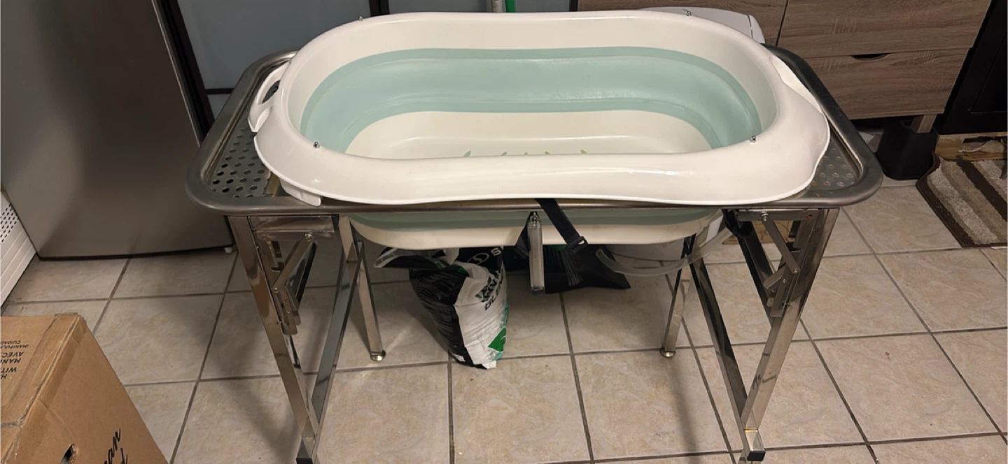 Collapsible Baby Bathtub with Stand - photo 3
