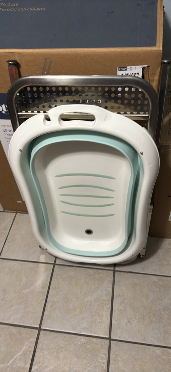 Collapsible Baby Bathtub with Stand - photo 5