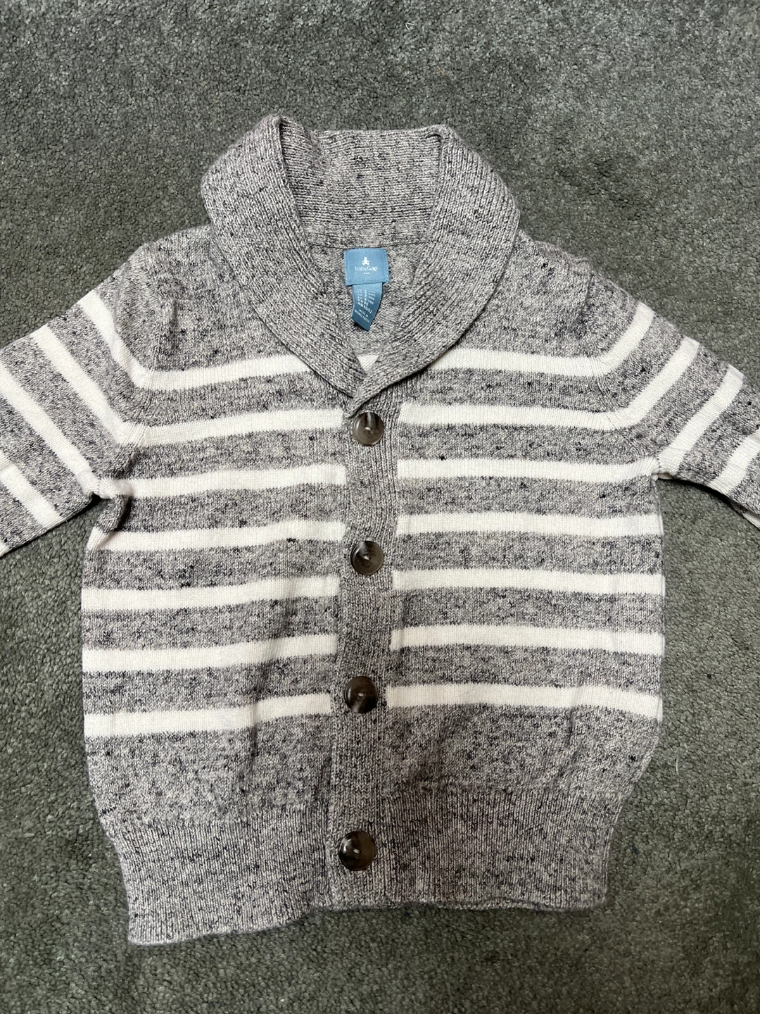 OshKosh B'gosh Kids Dinosaur Rain Jacket & Striped Cardigan Set - photo 5