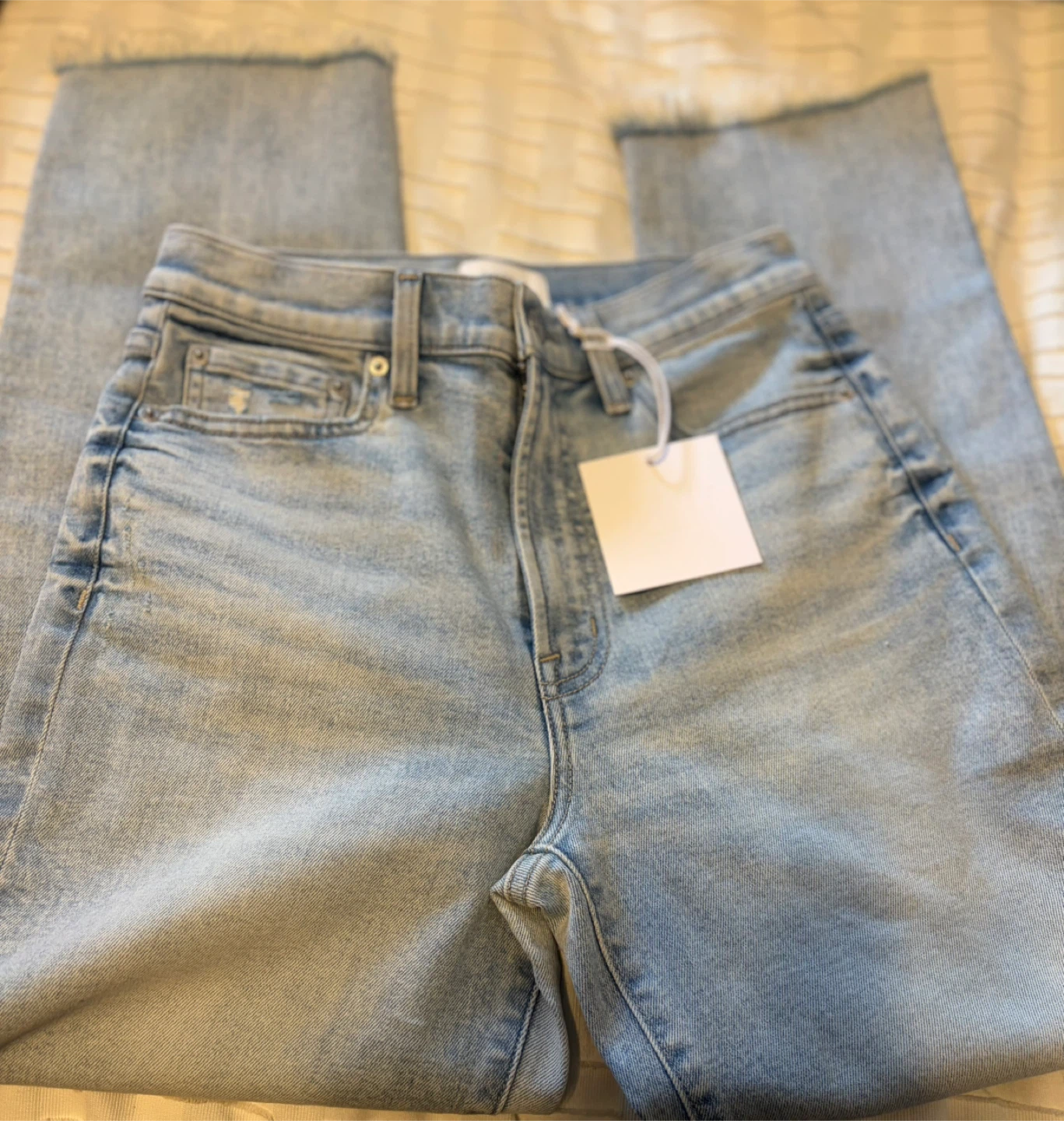 Pistola Distressed High Rise Straight ankle leg - photo 3