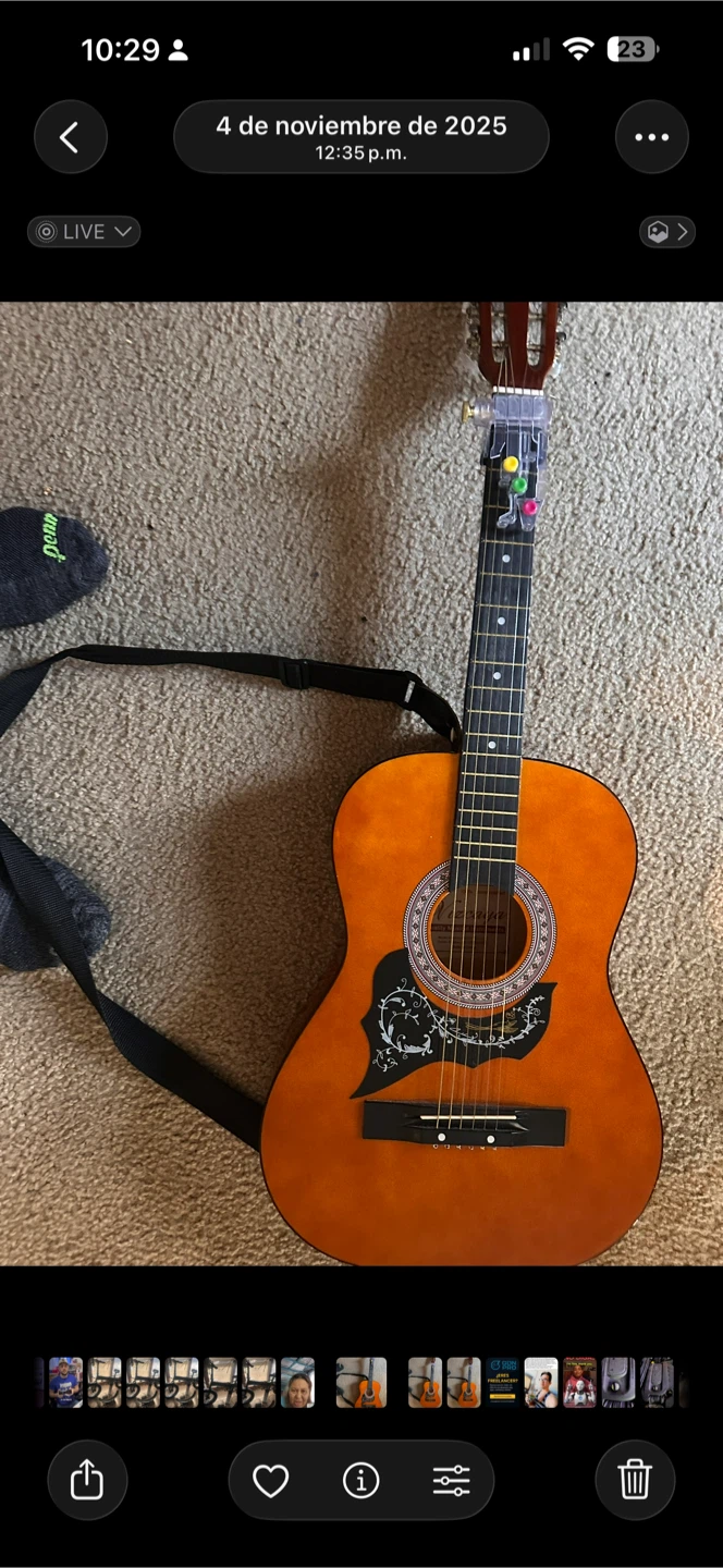 Acoustic Guitar with Strap - photo 2