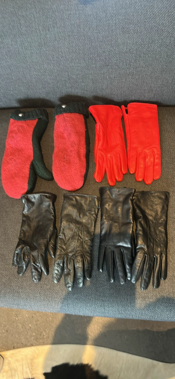 Assorted Leather and Wool Gloves
