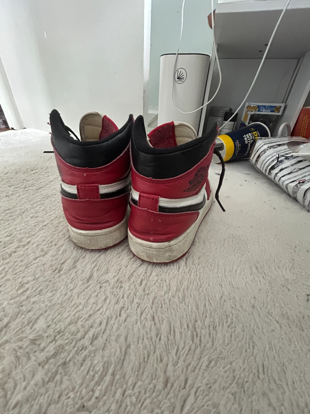 Nike Air Jordan 1 High Sneakers Red/Black/White - photo 2