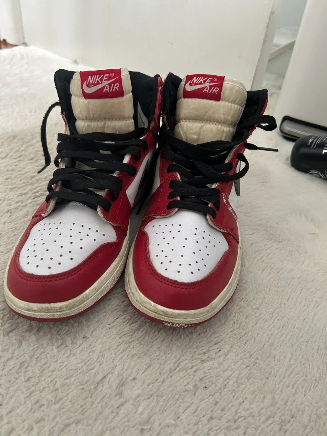 Nike Air Jordan 1 High Sneakers Red/Black/White - photo 3