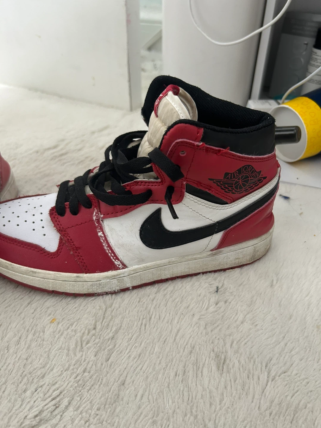 Nike Air Jordan 1 High Sneakers Red/Black/White - photo 4