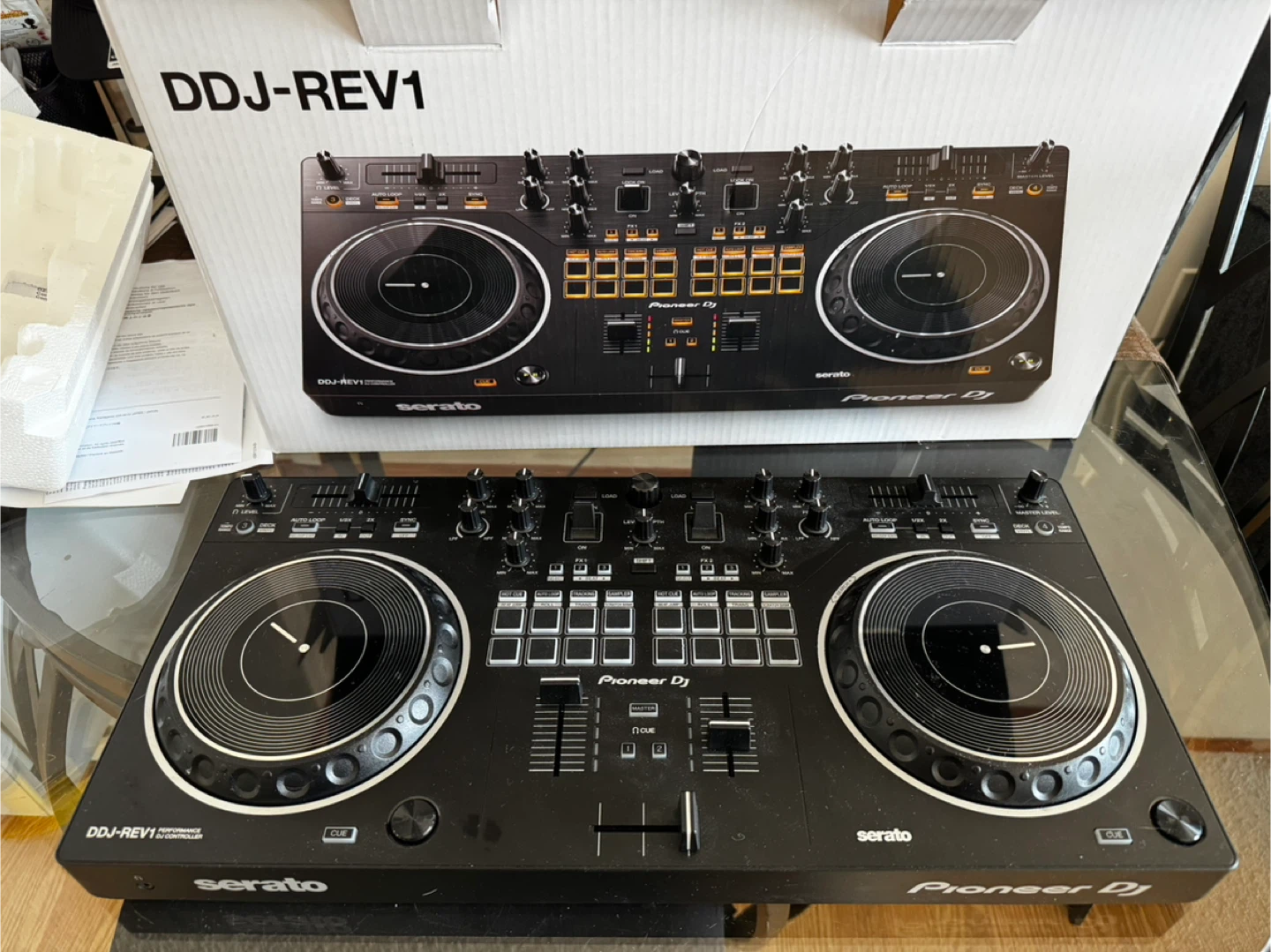 Pioneer DJ DDJ-REV1 DJ Controller with Headphones