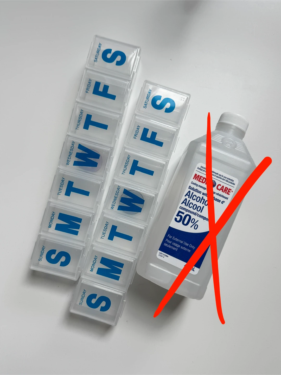 Two Weekly Pill Organizers