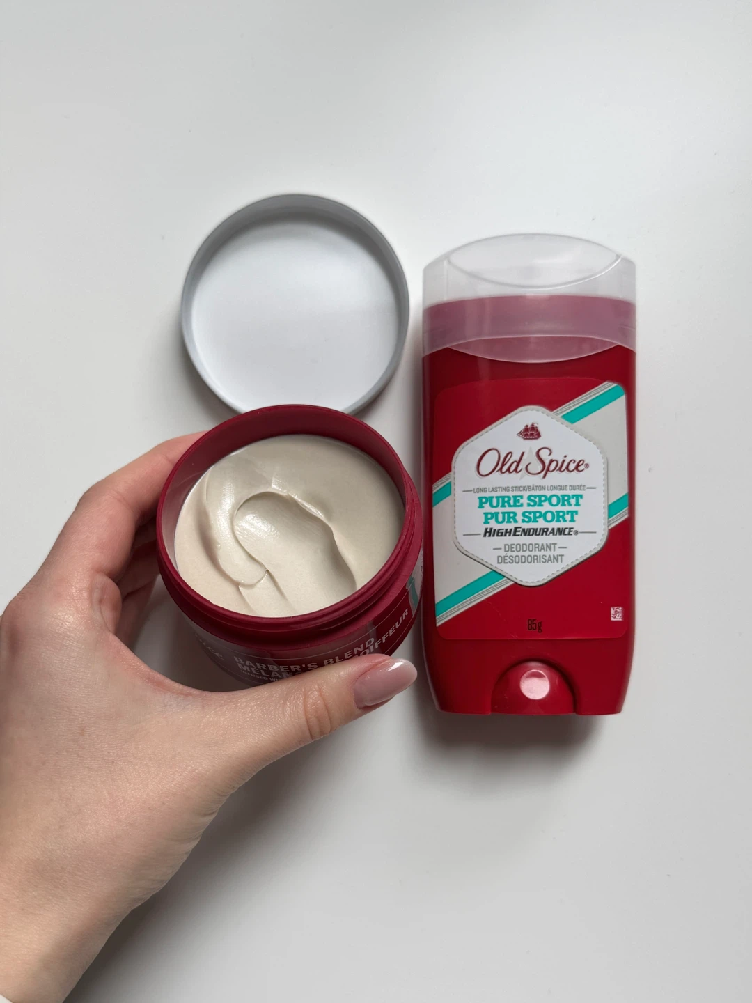 Old Spice Barber's Blend Clay Paste & Pure Sport Deodorant Stick - photo 2
