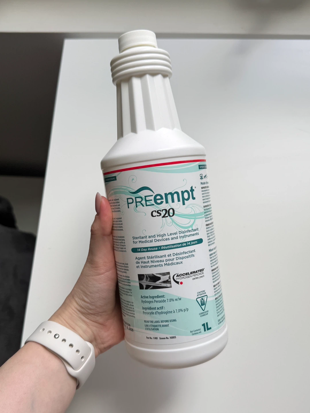 Preempt CS20 Sterilant and High-Level Disinfectant - 1L