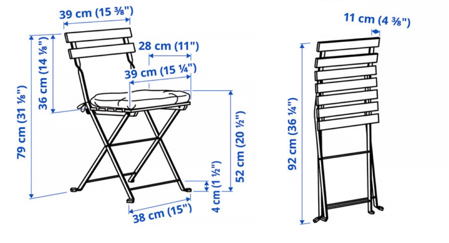 IKEA Table and 4 Chairs Set - photo 3