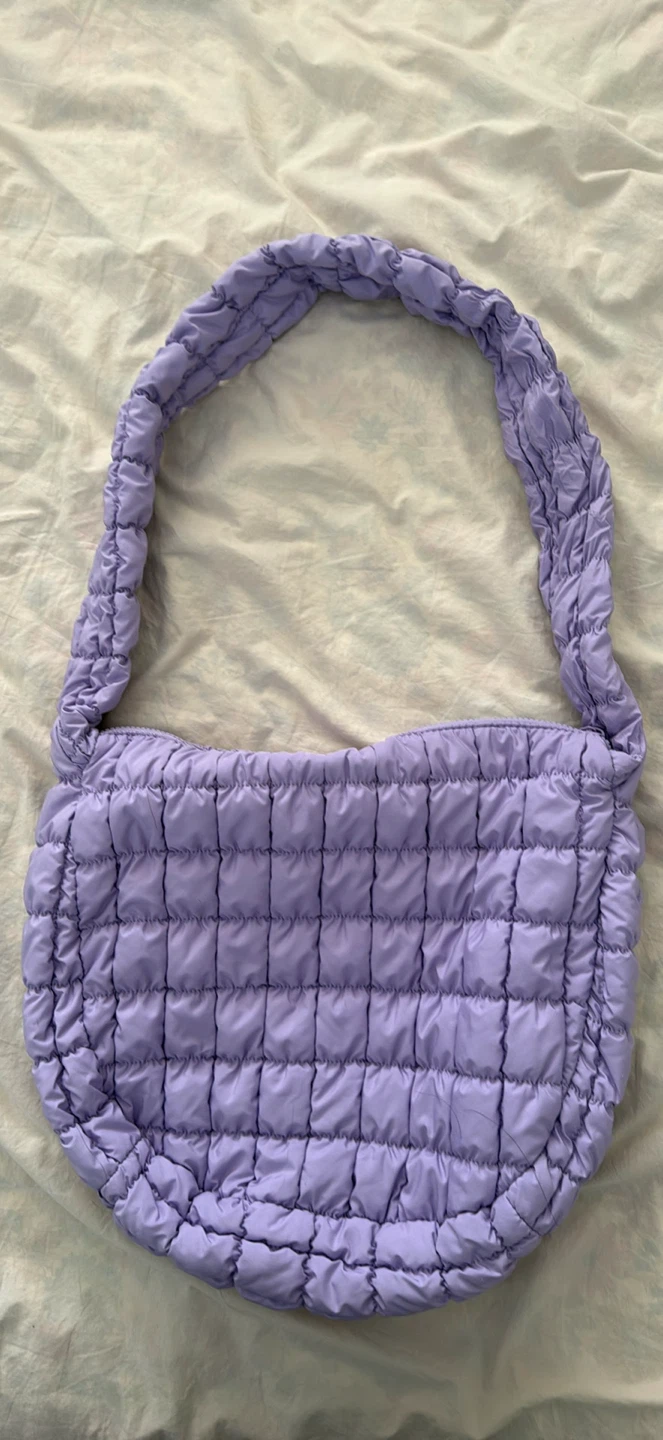 Light Purple Puffer Shoulder Bag - photo 4