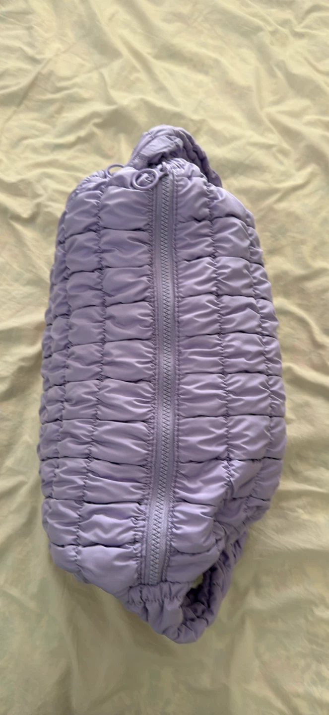 Light Purple Puffer Shoulder Bag - photo 2